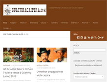 Tablet Screenshot of culturacaipira.com